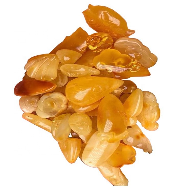 Tabiiy kemasi qo'lda yasalgan karochon / erkin shaklli yashil rang toshlari 37