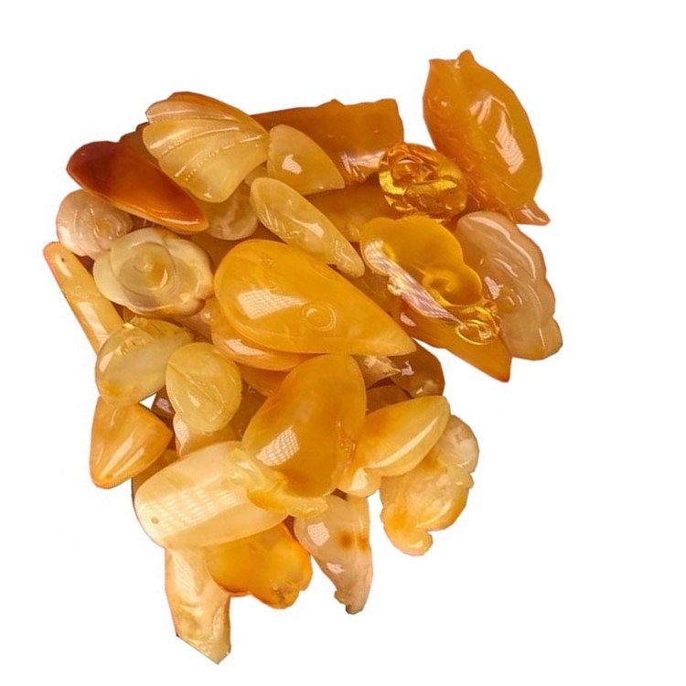 Tabiiy kemasi qo'lda yasalgan karochon / erkin shaklli yashil rang toshlari 43