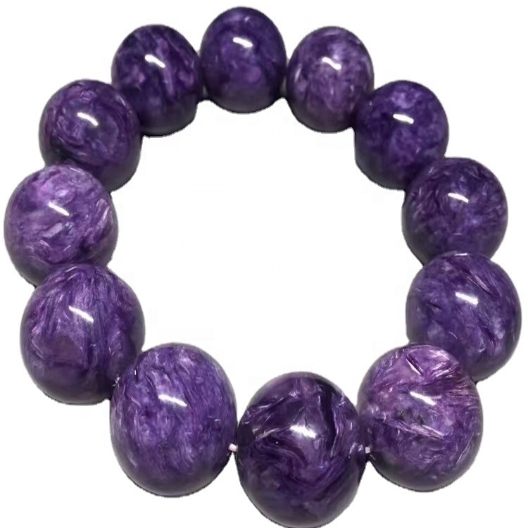 55-60mm Diámetro interior Diámetro Charoito Natural Gemstone Bangle 7