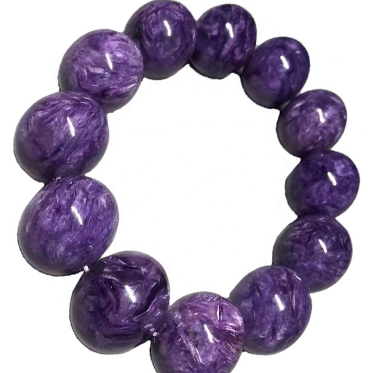 55-60mm Diámetro interior Diámetro Charoito Natural Gemstone Bangle 9