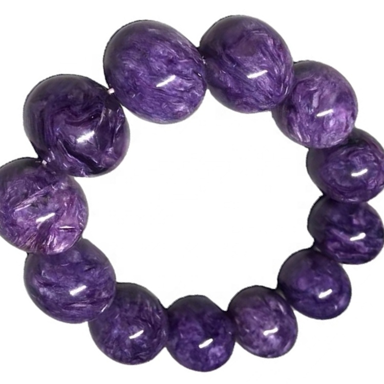 55-60mm Diámetro interior Diámetro Charoito Natural Gemstone Bangle 13