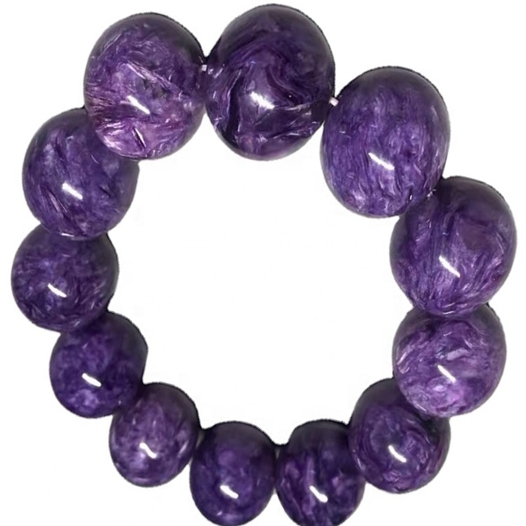 55-60mm Diámetro interior Diámetro Charoito Natural Gemstone Bangle 15