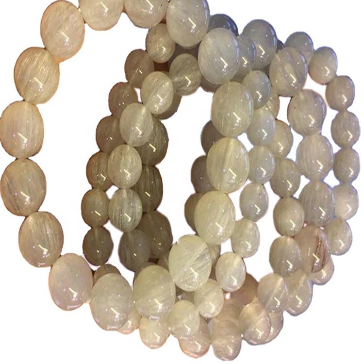 Bracciali della pietra preziosa della pietra preziosa del quarzo del quarzo del quarzo bianco 22
