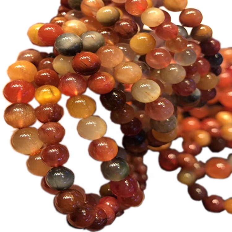 Byzylyk me rruaza të rrumbullakëta kuarci me ngjyra të cilësisë së lartë, prodhon bizhuteri Unisex me shumicë Bizhuteri të personalizueshme 30