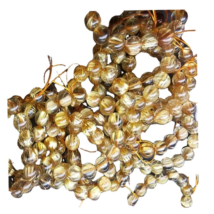 天然金色果实石英珠手链男女皆宜的珠宝可定制珠宝 30