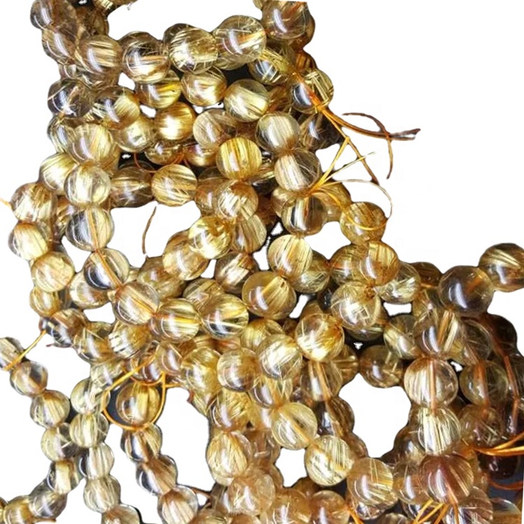 天然金色果实石英珠手链男女皆宜的珠宝可定制珠宝 38