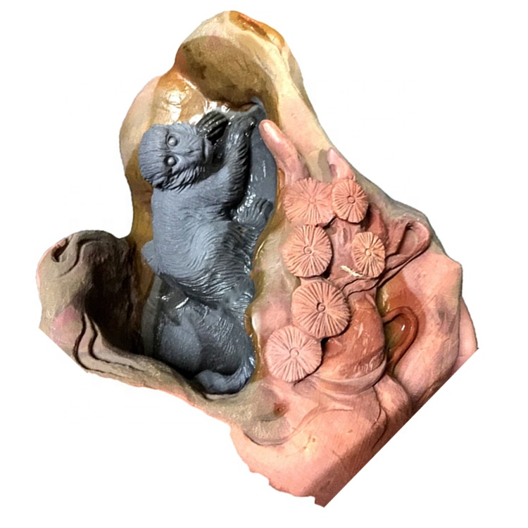 Amerika huet den AMVED Monkey Déier Stone Stone 33