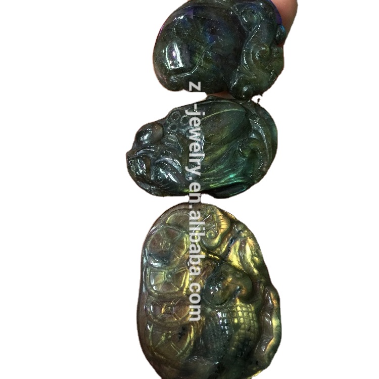 I-Labradorite yeLabradorite / inokwenziwa ngokwezifiso kwi-pendant / ubucwebe 30