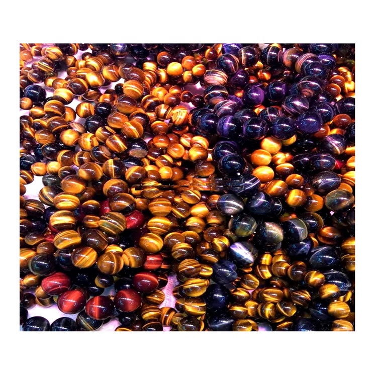 മിശ്രിതം സ്വാഭാവികമായും കളർ ടൈഗർ ഐ റ round ണ്ട് ബീഡ്സ് ബ്രേസ്ലെറ്റുകൾ / സ്വാഗതം ഒഇഎം & ഒഡിഎം ഓർഡർ 30