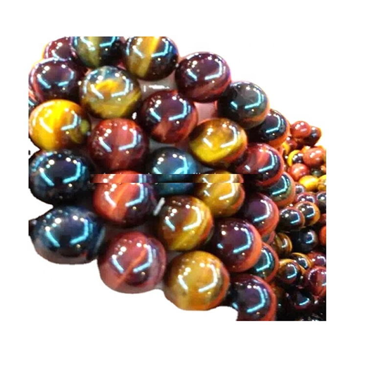 മിശ്രിതം സ്വാഭാവികമായും കളർ ടൈഗർ ഐ റ round ണ്ട് ബീഡ്സ് ബ്രേസ്ലെറ്റുകൾ / സ്വാഗതം ഒഇഎം & ഒഡിഎം ഓർഡർ 36