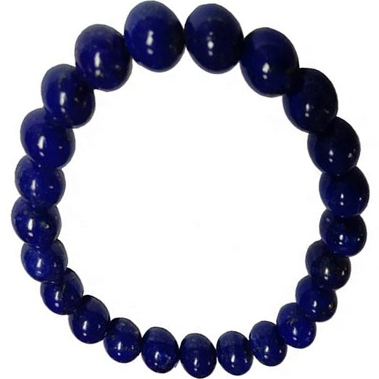 Genuino Bracciale in pietra preziosa Lapis Lapis Lazuli Gemstone Stretch Torro Braccialetto di cristallo Bracciale gioielli 29