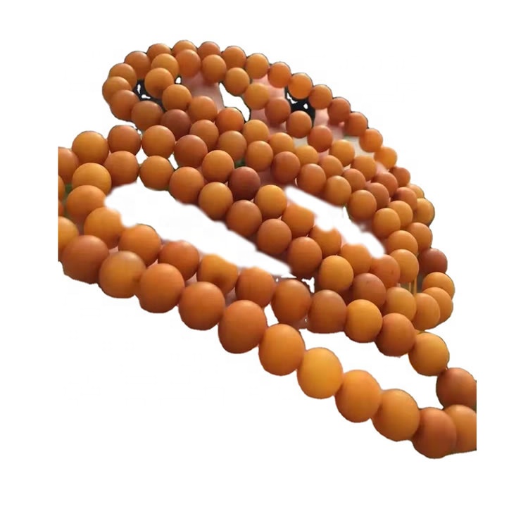 100% natural pinakamataas na kalidad lumang magaspang na gupitin ang Prayer Amber na kuwintas na alahas 30