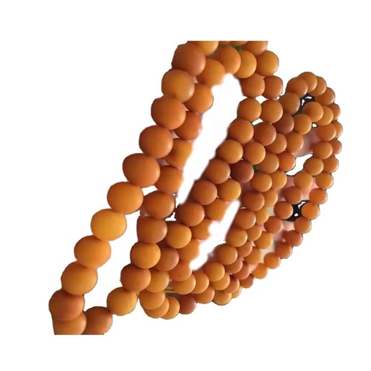 100% natural pinakamataas na kalidad lumang magaspang na gupitin ang Prayer Amber na kuwintas na alahas 32