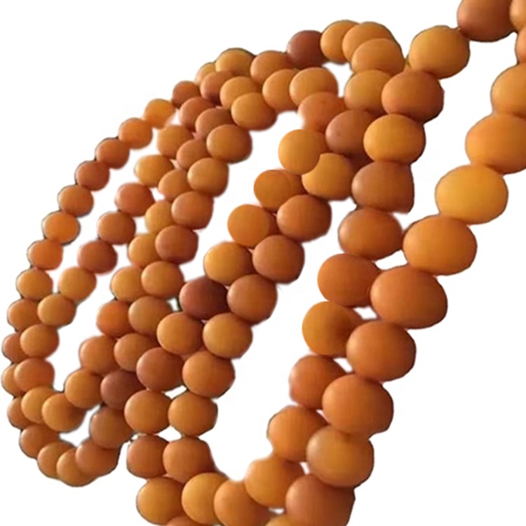 100% natural pinakamataas na kalidad lumang magaspang na gupitin ang Prayer Amber na kuwintas na alahas 36