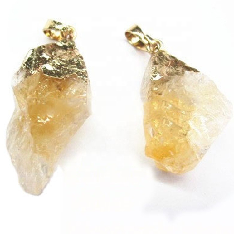 Hot Sale 20mm oant 40mm Cush-foarm Crystal Druzy Electropate Gemstone Pendant 11