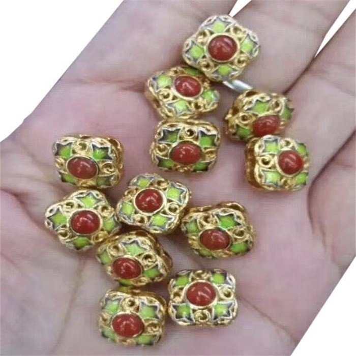 Natural Cloisonne Sirivha Imbedding Inlaid South Red Agate Zvishongo 13