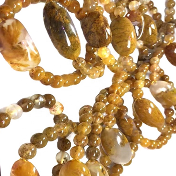 gioielli con bracciale con perline di fiori ed erba di qualità unica 32