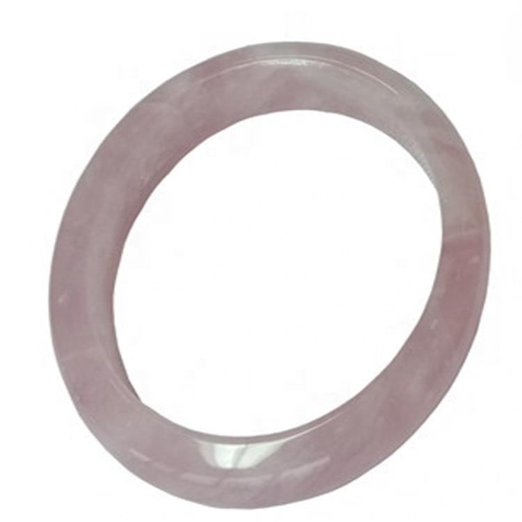 Bán nóng Hoa hồng tự nhiên Quartz Bangle Đá quý Clear Rose Quartz Bracelet Bracelet Trang sức 30