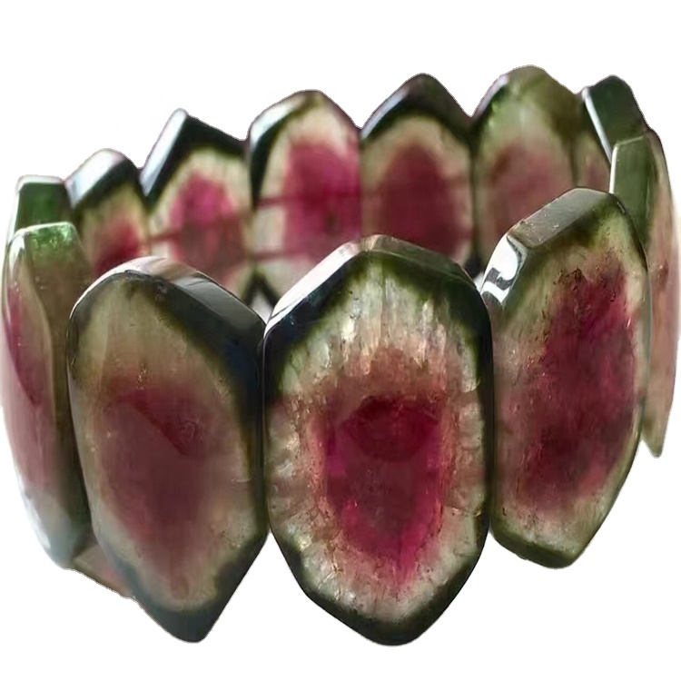 Hạt Nugget Chất lượng cao cao hơn Tourmaline Rubellite Trang sức bangle 31