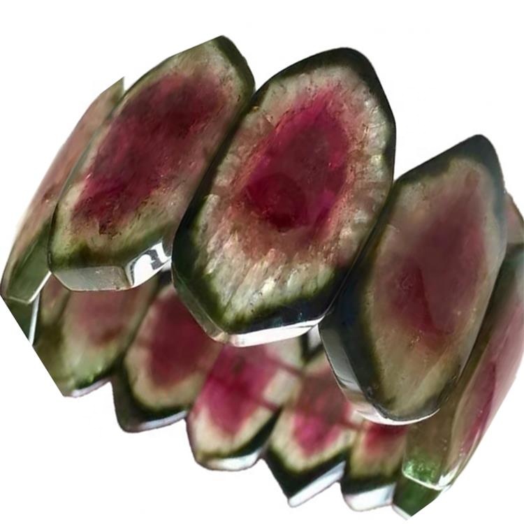 Hạt Nugget Chất lượng cao cao hơn Tourmaline Rubellite Trang sức bangle 33