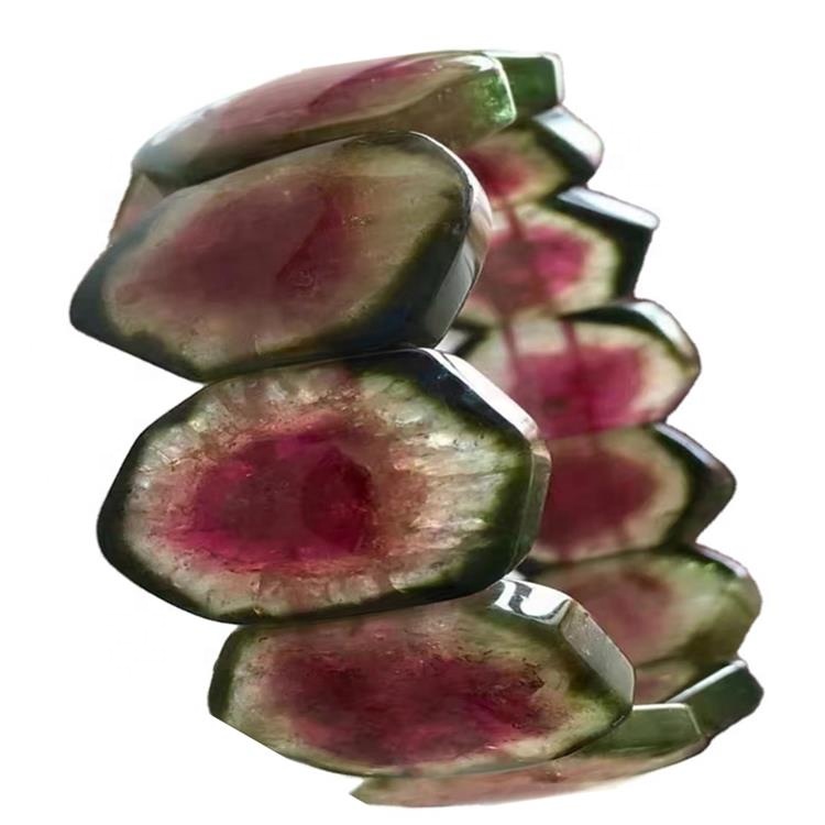 Hạt Nugget Chất lượng cao cao hơn Tourmaline Rubellite Trang sức bangle 39