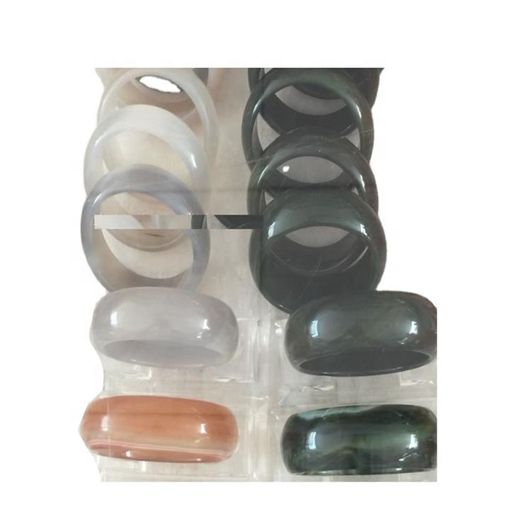 Anaranjado Agata Brazalete Moda Amarillo Agata Brazalete Gemstone Bangles para mujer 31