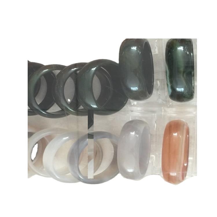 Anaranjado Agata Brazalete Moda Amarillo Agata Brazalete Gemstone Bangles para mujer 33