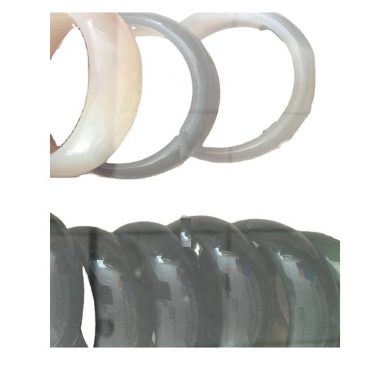 Anaranjado Agata Brazalete Moda Amarillo Agata Brazalete Gemstone Bangles para mujer 37