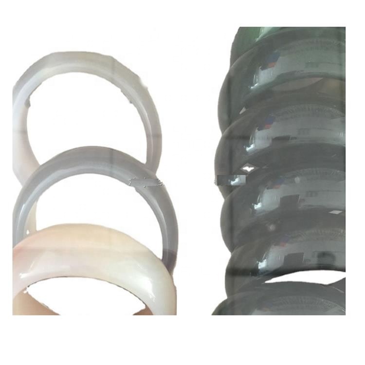 Anaranjado Agata Brazalete Moda Amarillo Agata Brazalete Gemstone Bangles para mujer 35