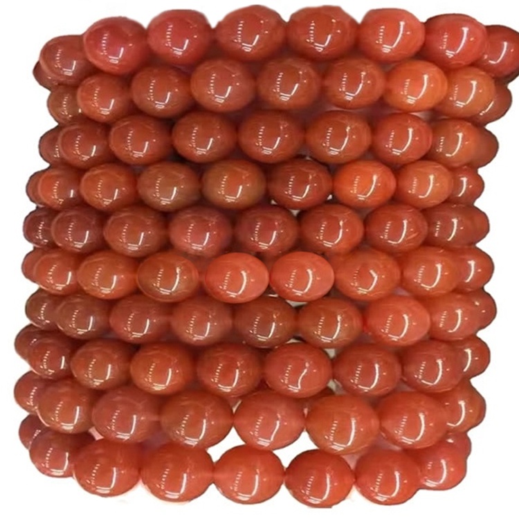 I braccialetti di agata fanno le perle di carnelia rotonda all'ingrosso 33