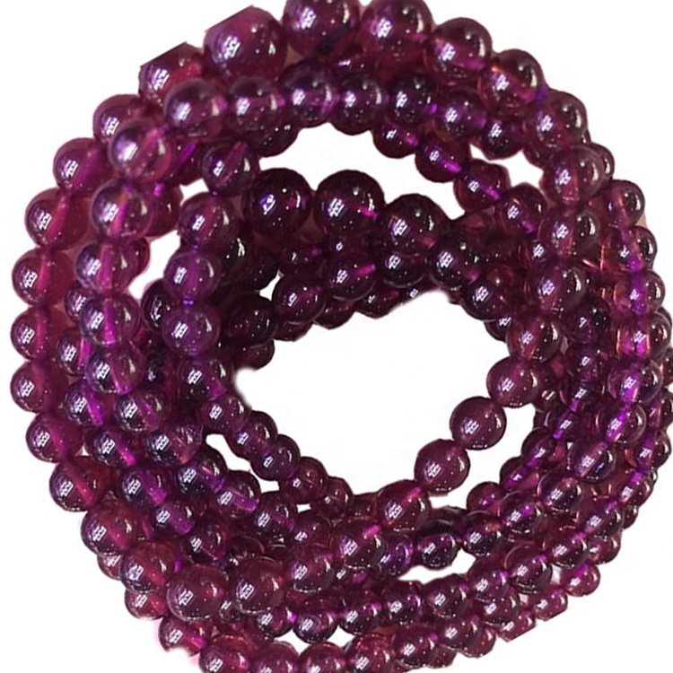 Bracciali granati granati di colore viola naturale graziosi fatti a mano 36