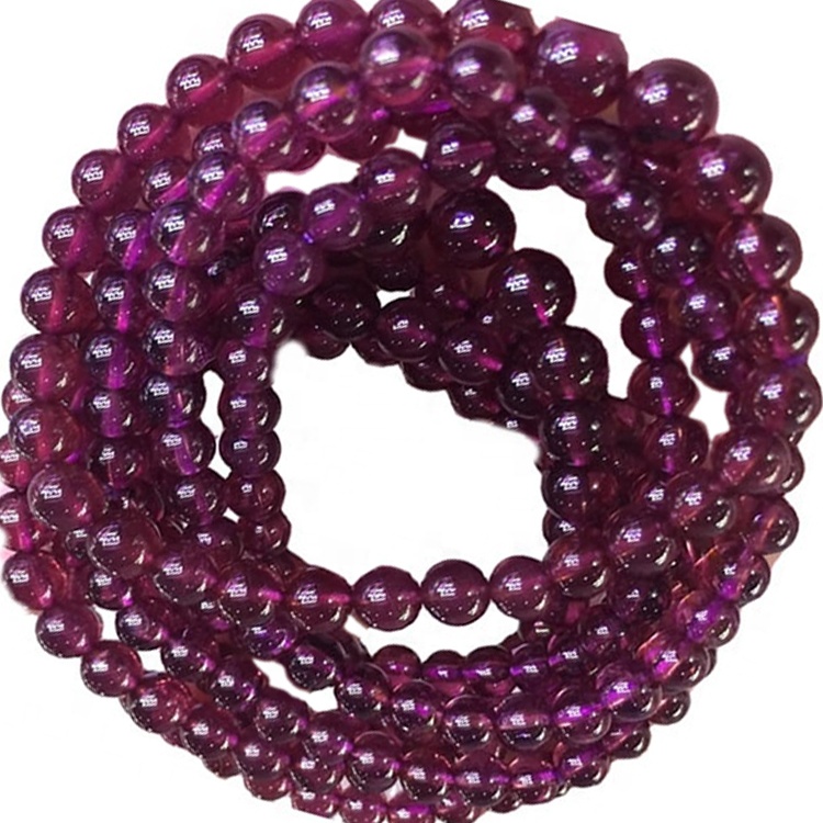 Bracciali granati granati di colore viola naturale graziosi fatti a mano 38