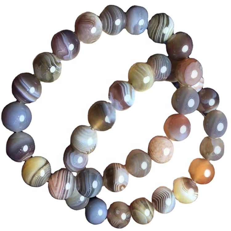 Braccialetto per perle di agata naturale naturale di migliore qualità per uomini Agata Bracciali personalizzabili Placcato oro / argento Bracciale 9