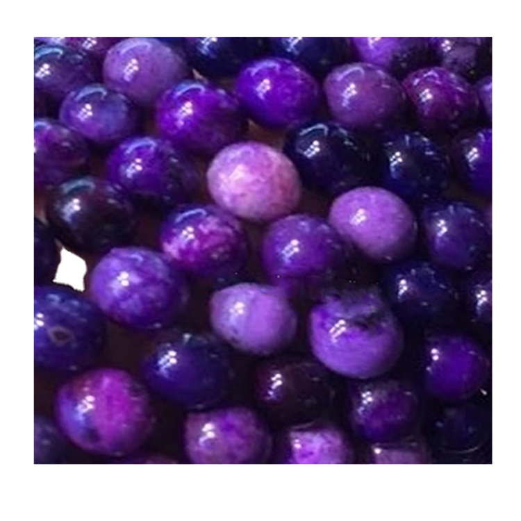 Hágæða Sugilite Round Perlur Bangle / Armband Gerðu heildsölu 30