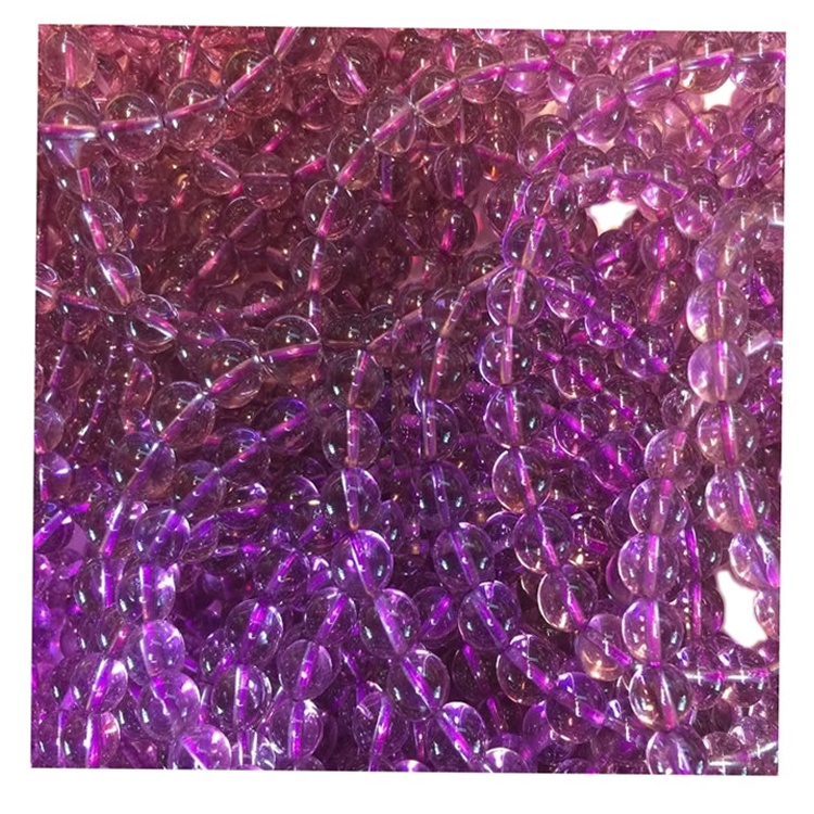 Braccialetto del braccialetto del braccialetto del braccialetto del braccialetto di ametista multi-turno di pietra naturale per le donne 30