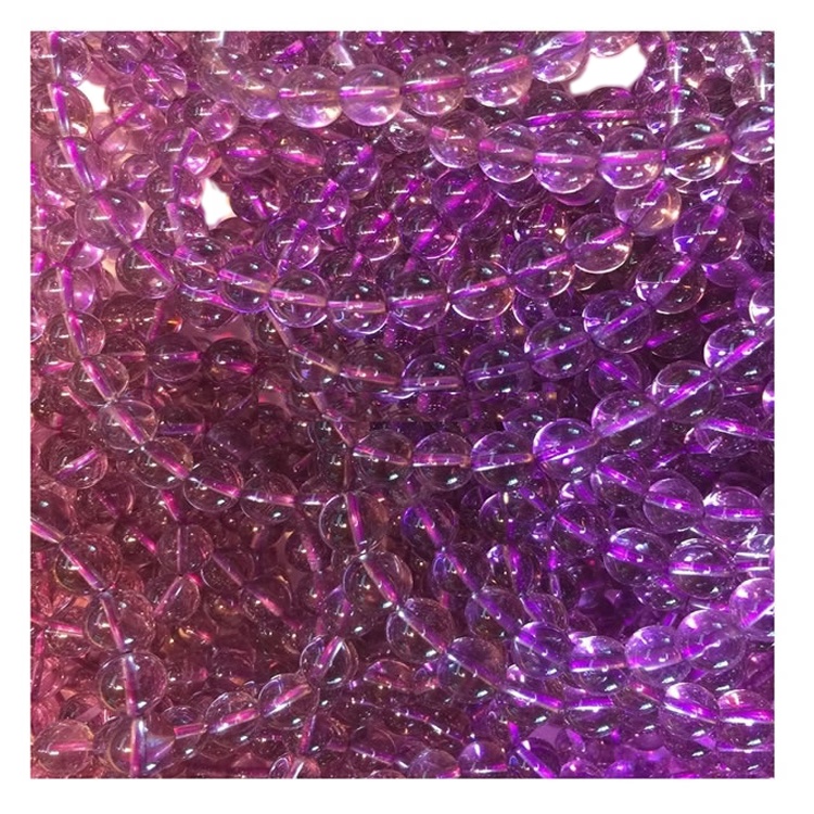 Braccialetto del braccialetto del braccialetto del braccialetto del braccialetto di ametista multi-turno di pietra naturale per le donne 32