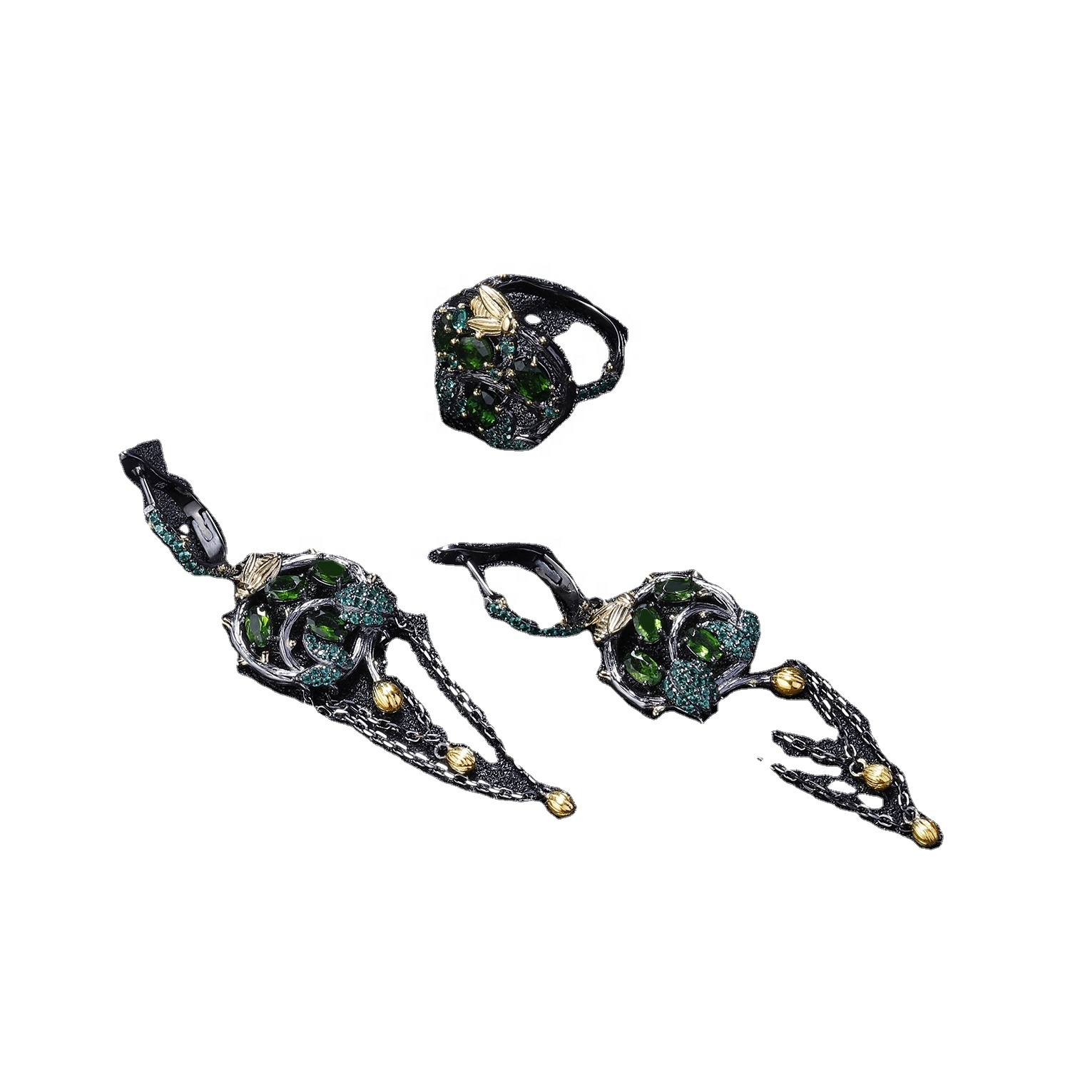 Emerald mhete / endarama-dzakarongedzwa mhete 15