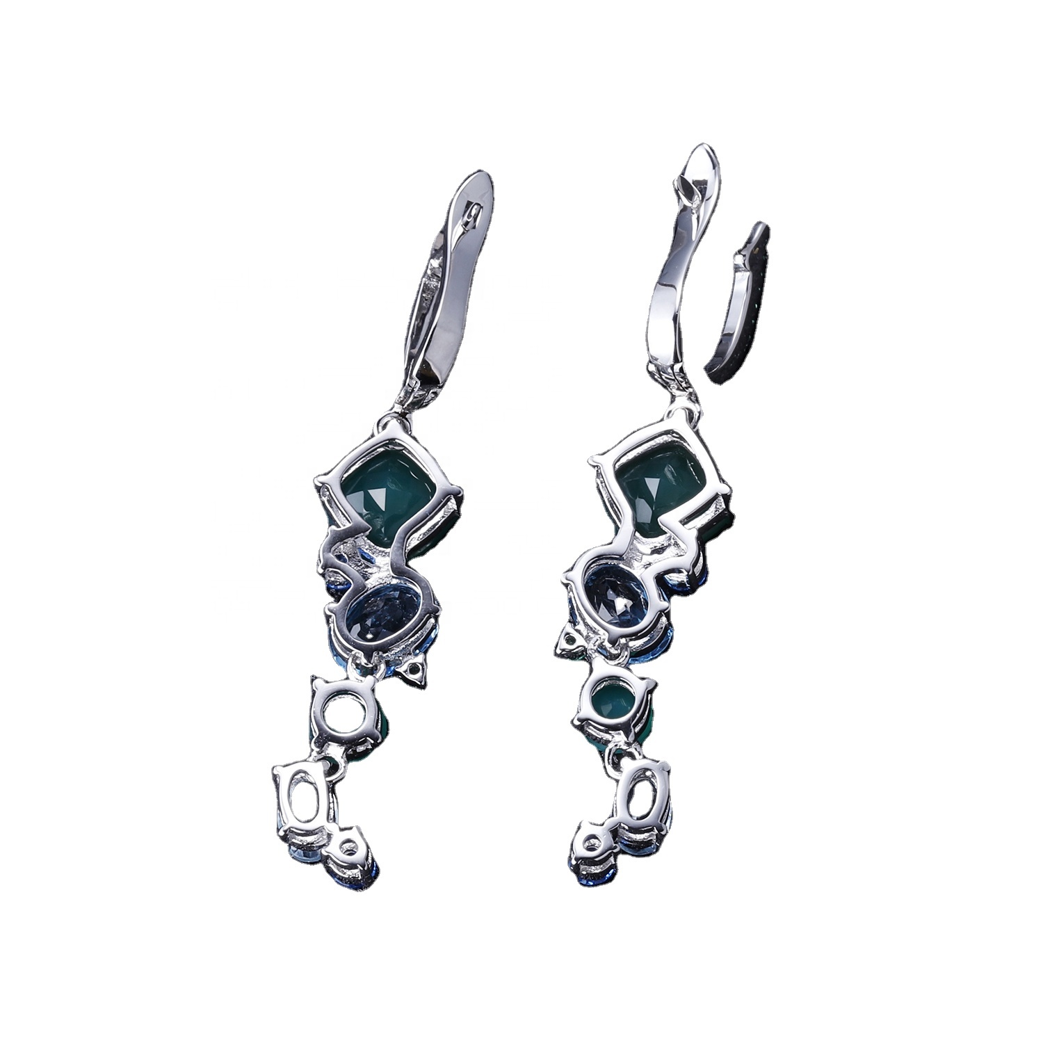 Siamond Eserrings / Turquoise Mhete / Sapphire mhete 25