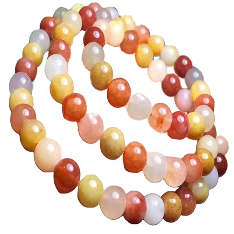 Perle rotonde di giada di seta dorata fanno dei gioielli del braccialetto di seta dorata della giada liscia liscia liscia perline dell'oro perline di giada dell'oro Fornitura all'ingrosso 15 pollici 36