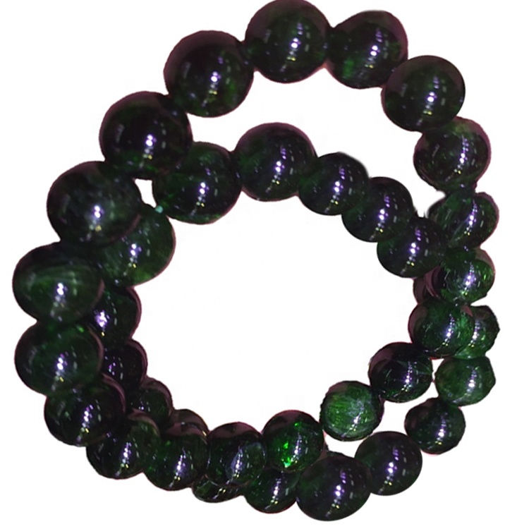 Gemstone diopside cruth cruinn nádúrtha scaoilte tóir le haghaidh jewelry a dhéanamh 36