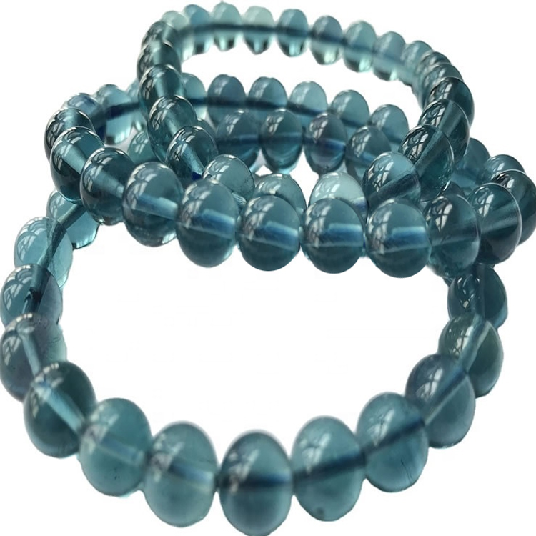Braccialetti in rilievo di fluorite fatti a mano della pietra fluorita braccialetti 30