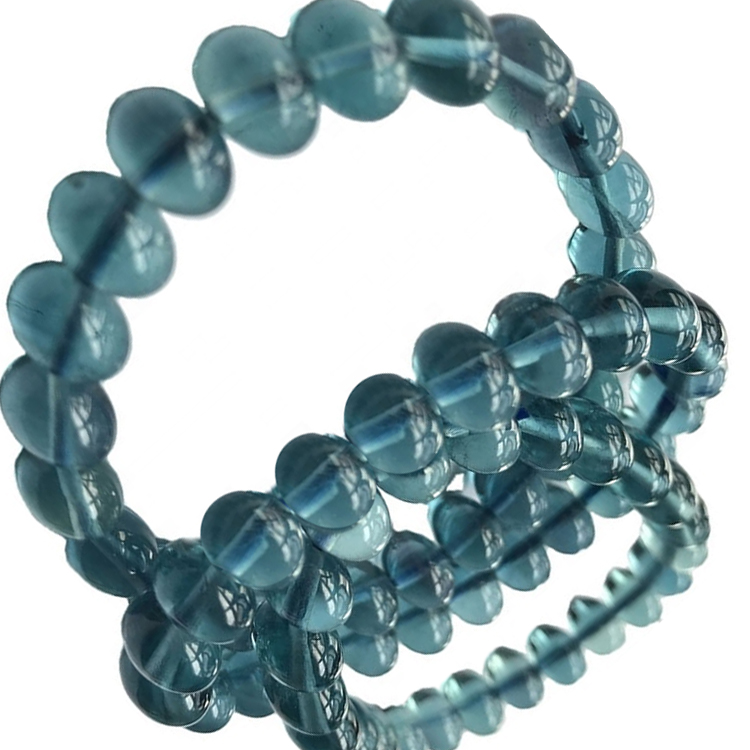 Braccialetti in rilievo di fluorite fatti a mano della pietra fluorita braccialetti 34