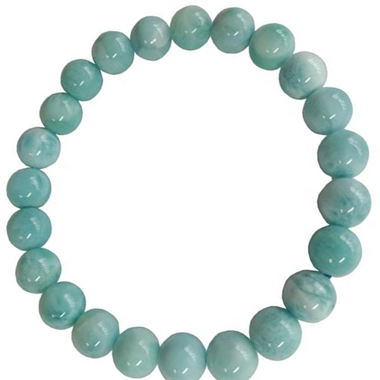 Trang sức vòng tay màu xanh tự nhiên cho phụ nữ căng tròn hạt đá quý vòng đeo tay thời trang 38