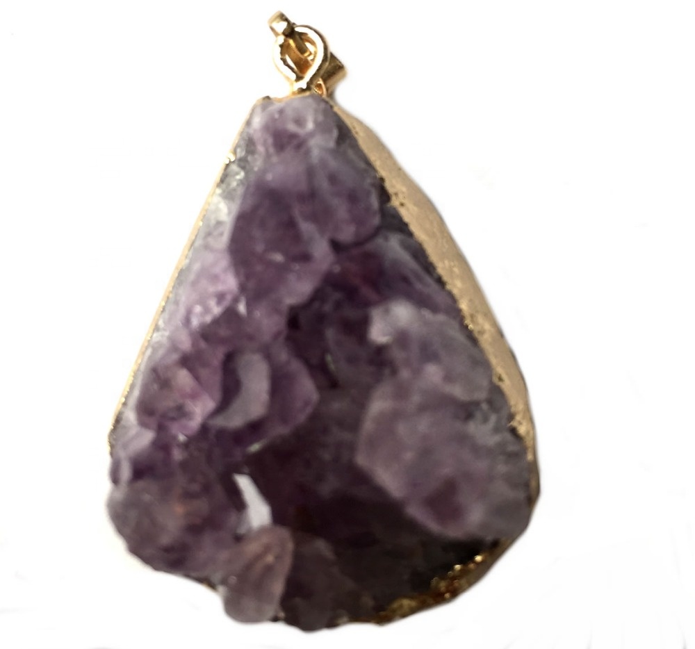 Grutte rau druzy sieraden stien foar pendants, foarmje willekeurich út druzige drusige connectors 9