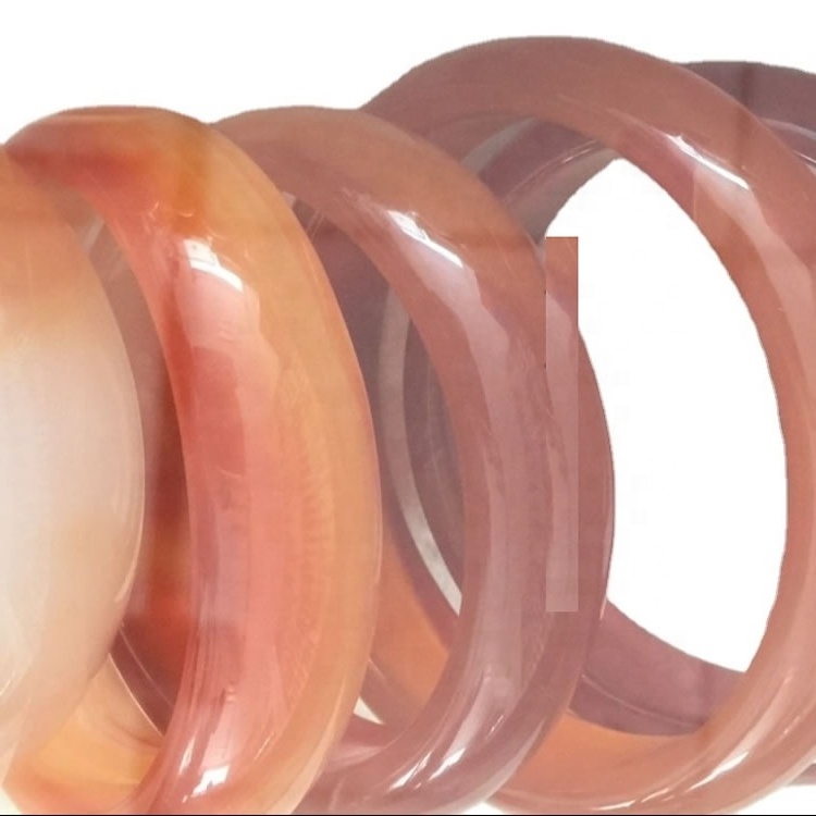 Vintage Agate Agate Bangle Red Orange White Banded Vintage Carnelian Agate Bangle Red Orange 39