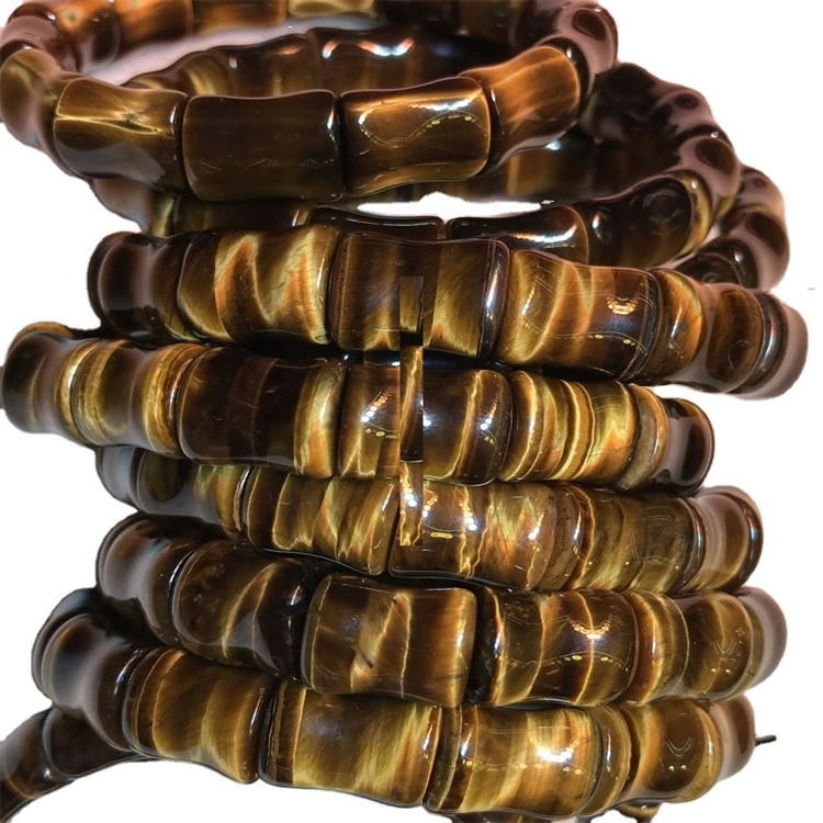 Alami TigerEye perhiasan cut fancy bangle nyieun borongan alam tigereye pinggel buleud ukiran geulis A jade bangle 32