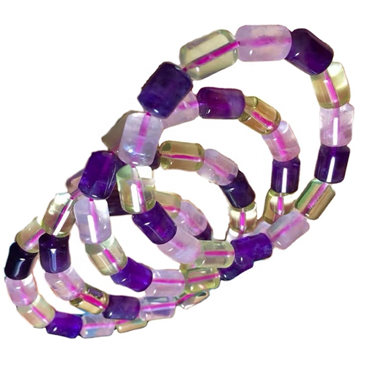 ഉയർന്ന നിലവാരമുള്ള അമേത്തിസ്റ്റ് സിട്രീൻ റോസ് ക്വാർട്സ് ബ്രേസ്ലെസ് ബ്രേസ്ലെസ് ഹെയ്ഡ് ബ്രേസ്ലെറ്റ് 32