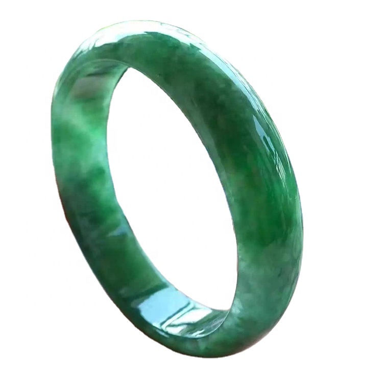 China Lieferant Großhandel Smaragd Edelstein Bangle100% Hohe Qualität Natürliche Grün Jade Armbänder Dame Reine Smaragd Trockene Jadeeite CH 31