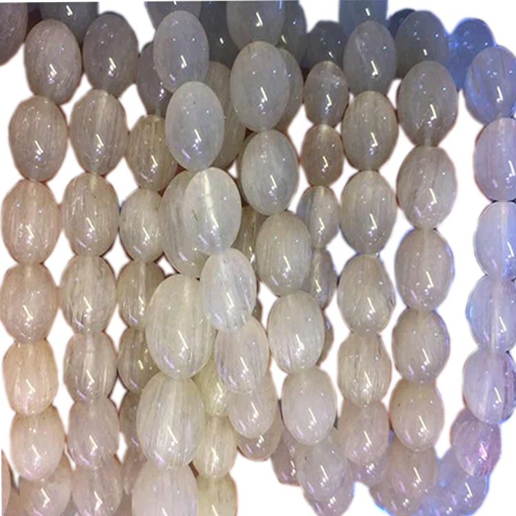 PRODOTTO MIGLIORE VENDENTE PRODOTTO NATURATO Bianco Rutilato Quartz Bracciale rotondo perline 31