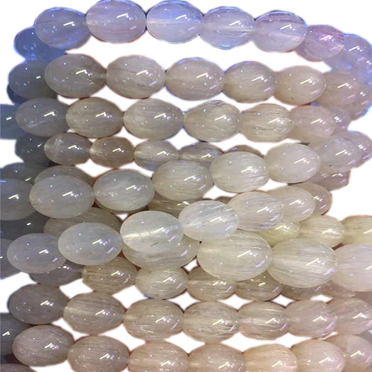 PRODOTTO MIGLIORE VENDENTE PRODOTTO NATURATO Bianco Rutilato Quartz Bracciale rotondo perline 35